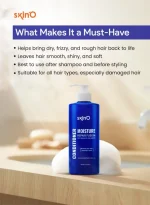 SkinO Moisture Repair Fusion Conditioner with Argan Oil and Keratin (200ml) - Image 2