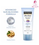 Neutrogena Ultra Sheer Dry-Touch Sunblock SPF 50+ PA+++ – 88ml - Image 2