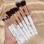 10 Pieces Brush Set White