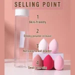 5pcs Makeup Sponge With Storage Bucket - Image 3